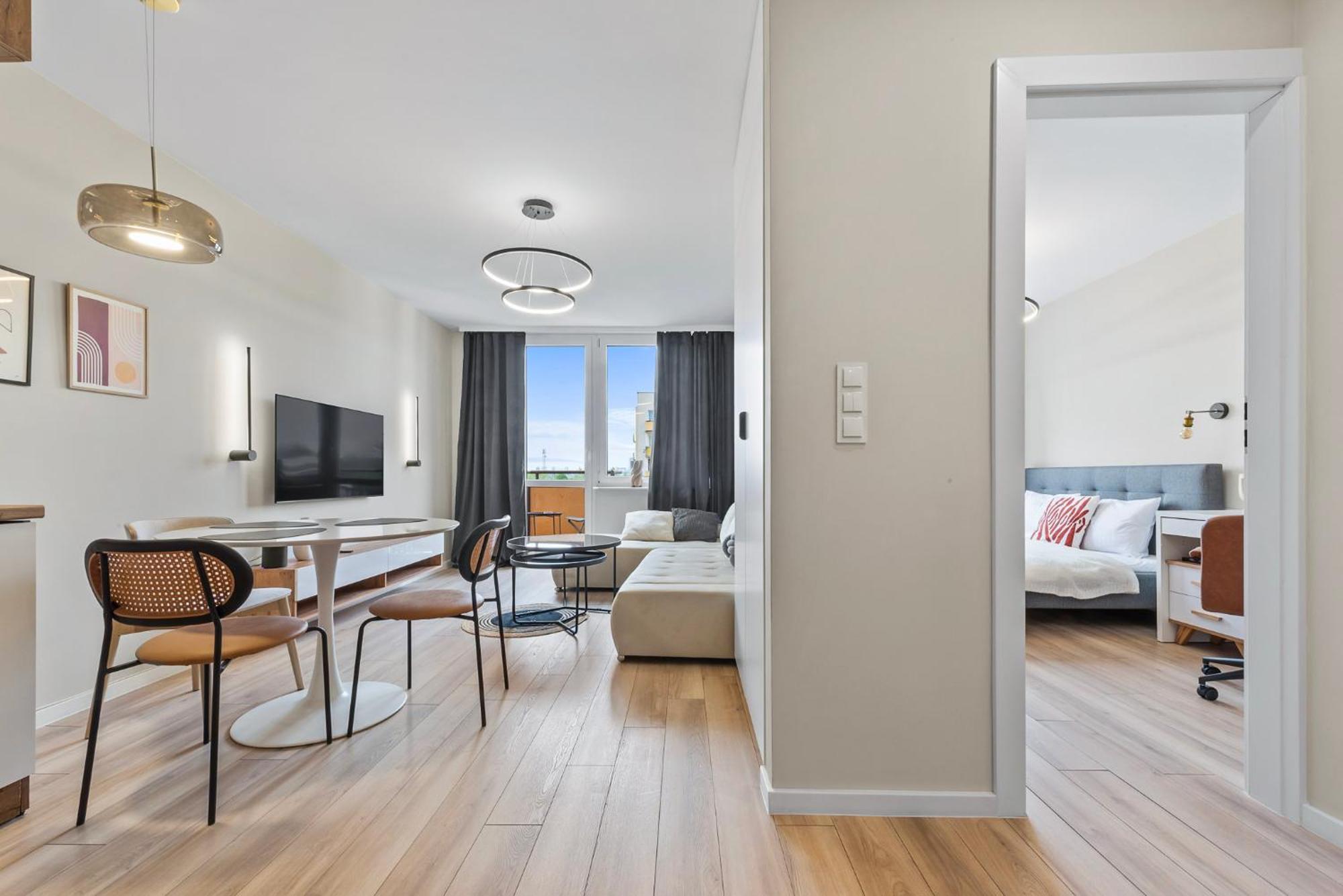 Rentplanet - Apartament Miedzynarodowa Warschau Buitenkant foto